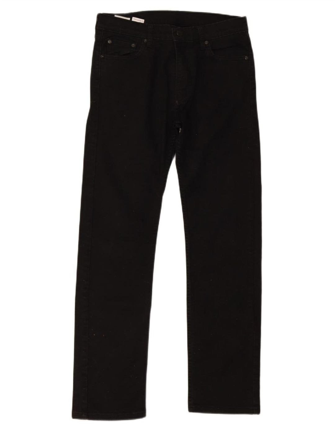 Levi's Herre 513 Slim Straight Jeans W30 L32 Sort Bomuld