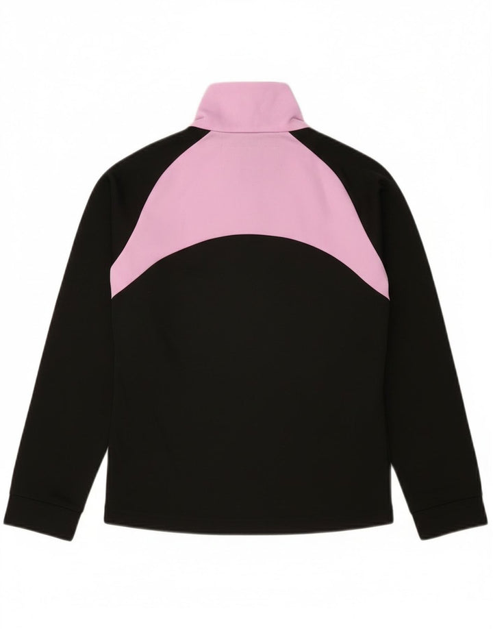 Puma piger grafisk træningsdragt topjakke 11-12 år Sort Colourblock