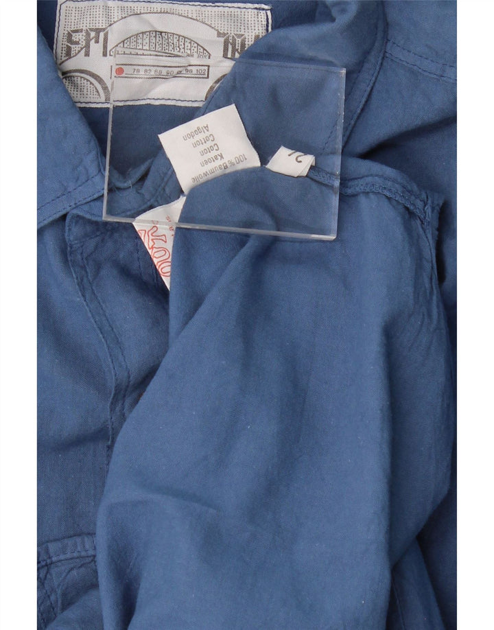 VINTAGE Mens Oversized Shirt Size 37/38 Small Blue Cotton Vintage Vintage and Second-Hand Vintage from Messina Hembry 