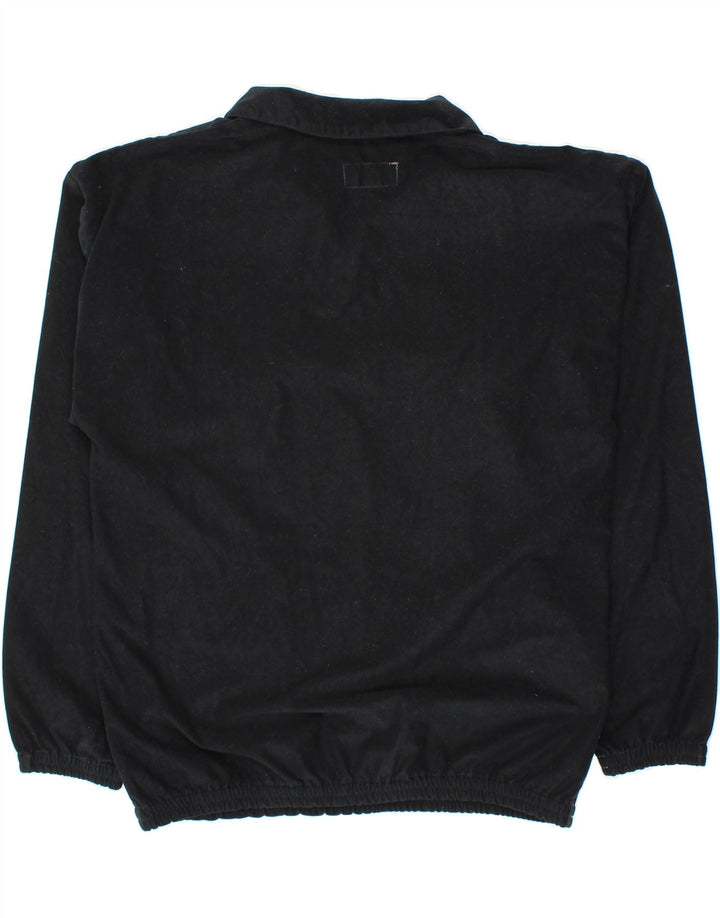 VINTAGE Mens Graphic Pullover Tracksuit Top Medium Black Colourblock Vintage Vintage and Second-Hand Vintage from Messina Hembry 