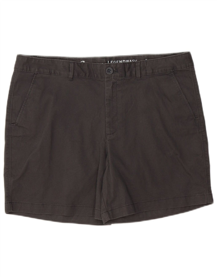 EDDIE BAUER Chino Shorts til kvinder US 12 Large W36 Black Bomuld