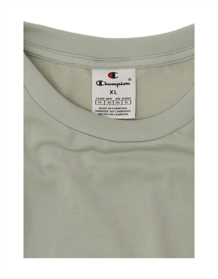CHAMPION Mens T-Shirt Top XL Green Vintage Champion and Second-Hand Champion from Messina Hembry 