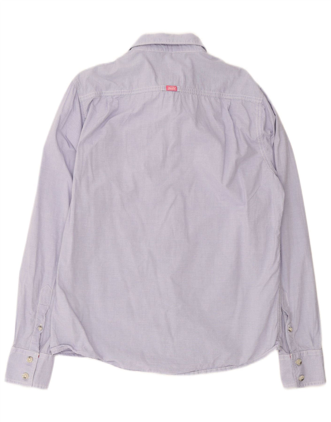 Superdry herreskjorte XL lilla nålestribet bomuld