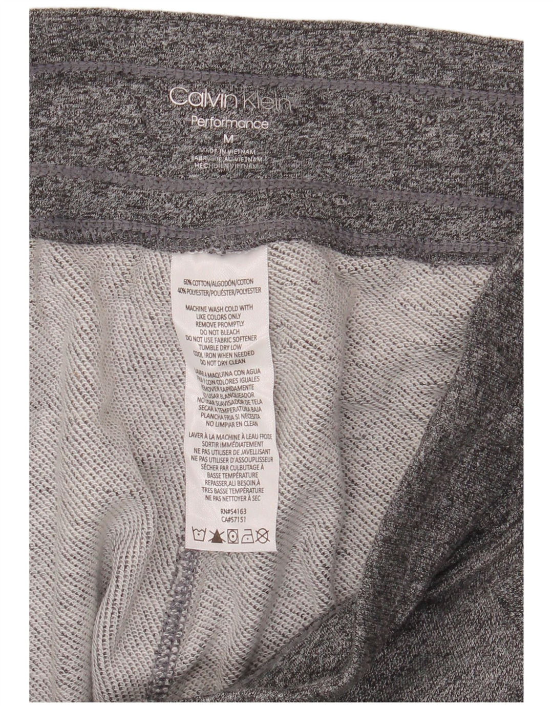 CALVIN KLEIN Træningsdragt til kvinder Joggers UK 14 Medium Grey Bomuld