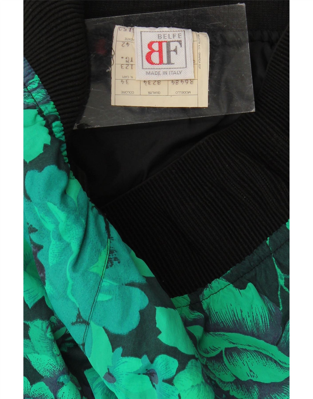Belfe & Belfe Dame Skibukser IT 42 Medium Green Floral Nylon