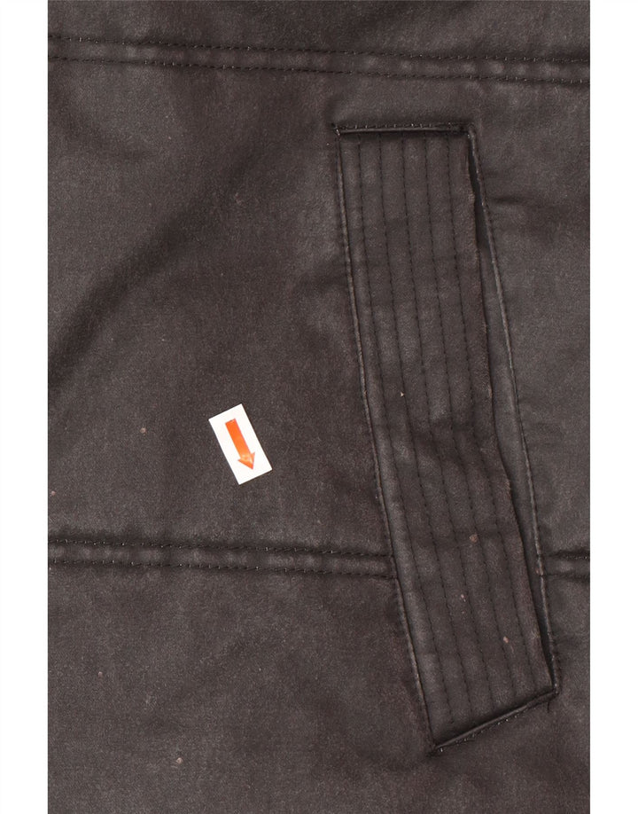 FAT FACE Herre Polstret Gilet UK 36 Lille Grå Bomuld