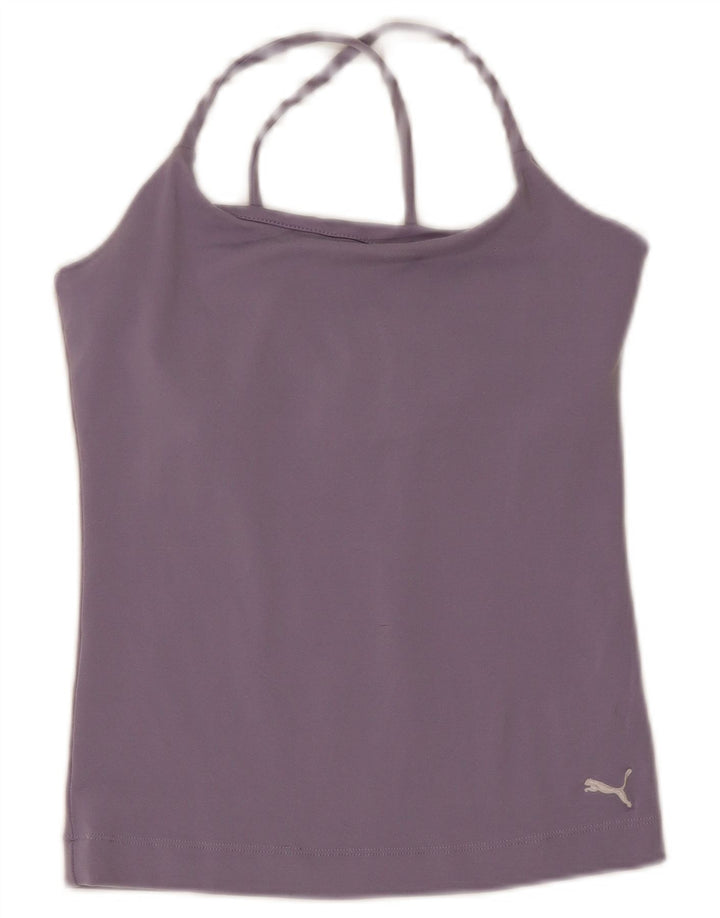 Puma Halter Top UK 12 Medium Lilla Polyamid