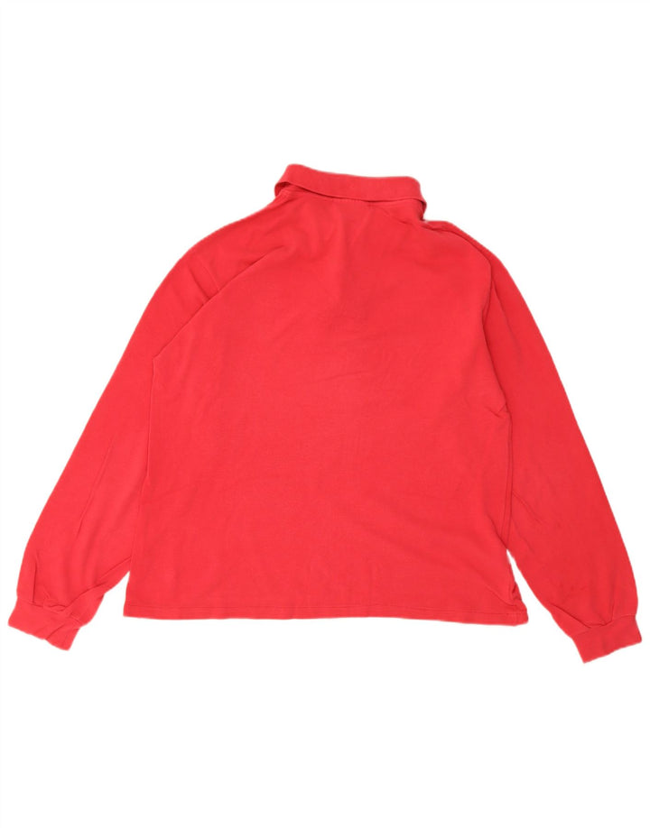 Lacoste Langærmet Polo Shirt til mænd Størrelse 4 Medium Rød Bomuld