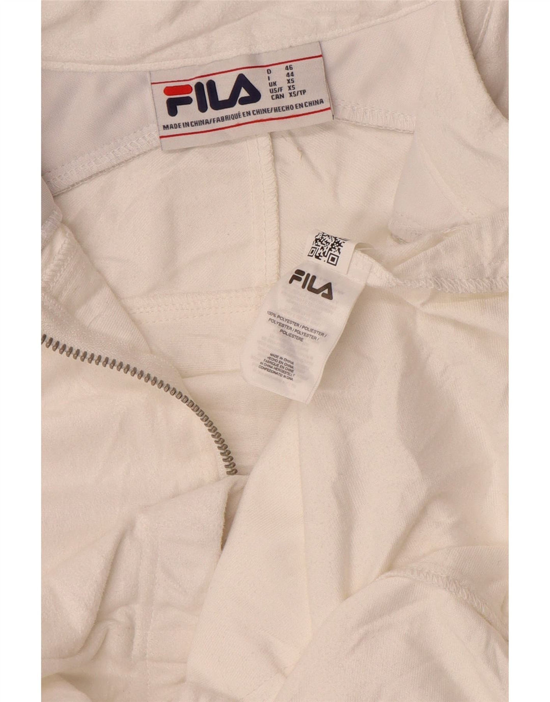 Fila Træningsdragt til mænd Topjakke XS Hvid Polyester