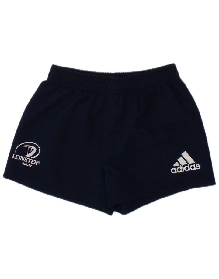 ADIDAS Boys Leinster Rugby Sports Shorts 5-6 år Navy Blue Polyester