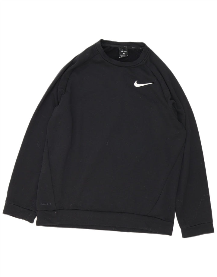 Nike Herre Dri Fit Sweatshirt Jumper Medium Sort Polyester