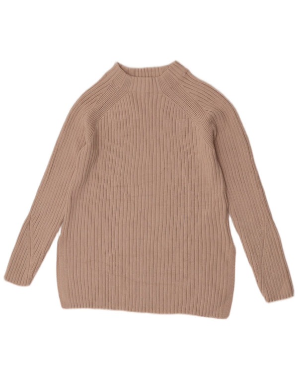 Marks & Spencer Dame Turtle Neck sweater XS Beige Bomuld