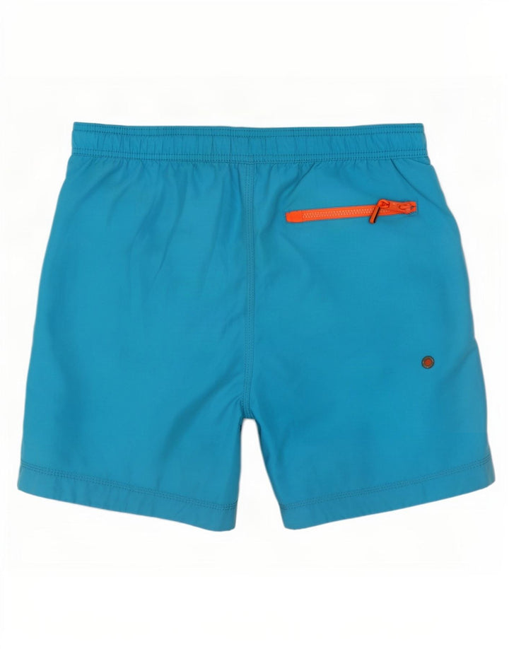 Superdry Grafiske svømmeshorts til mænd, store blå polyester