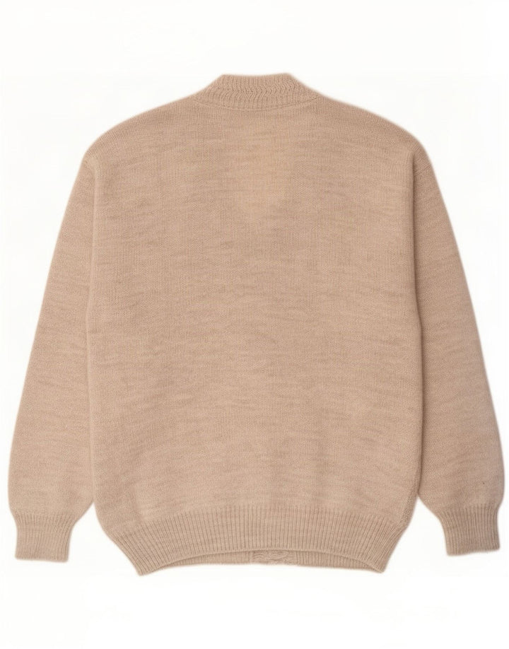 Vintage Herre cardigan Sweater Large Beige