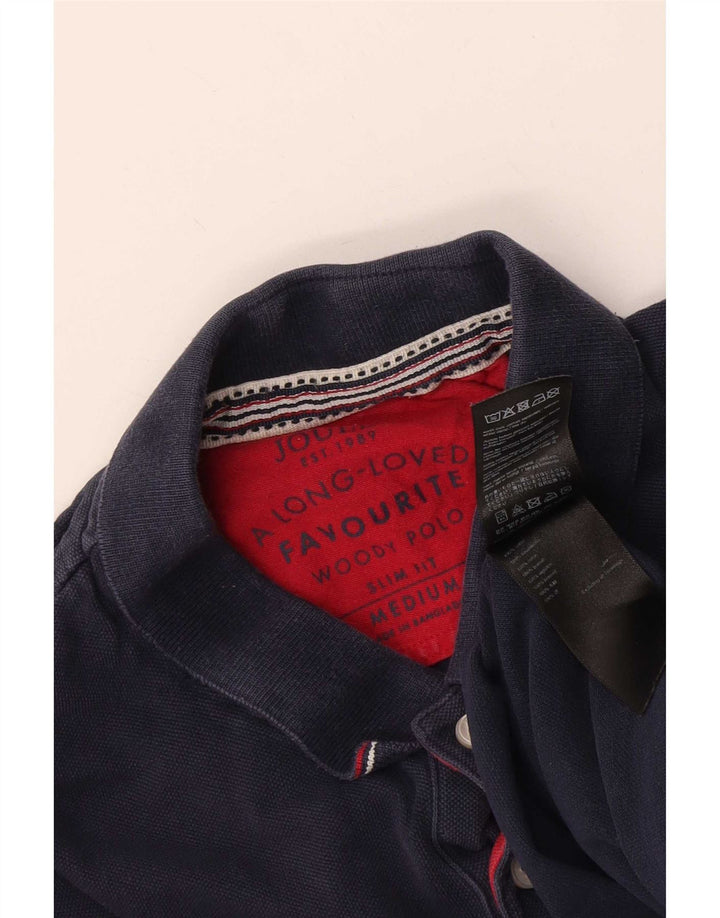 Joules Herre Slim Fit Polo Shirt Medium Navy Blue Bomuld