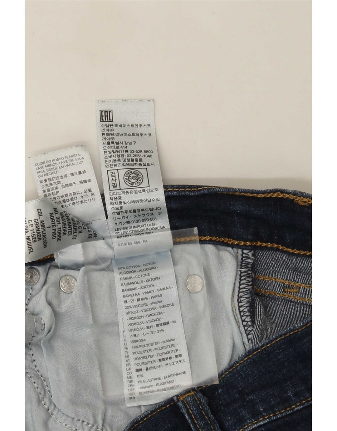 Levi's Womens Boyfriend Slim Jeans W29 L27 Blå Bomuld
