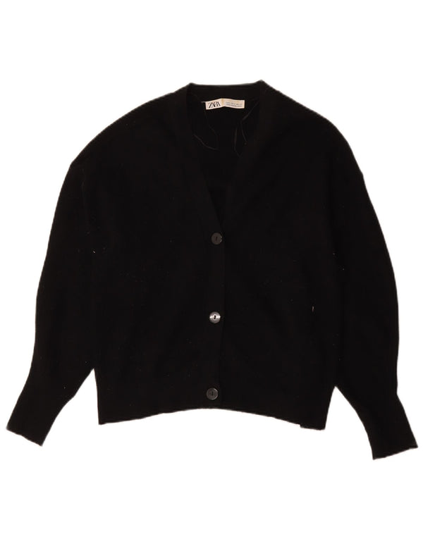 Zara Dame Cardigan Sweater UK 14 Medium Sort Viscose