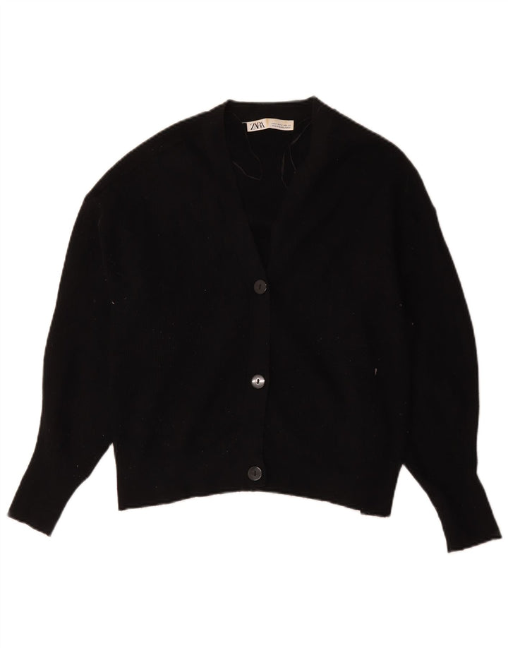 Zara Dame Cardigan Sweater UK 14 Medium Sort Viscose