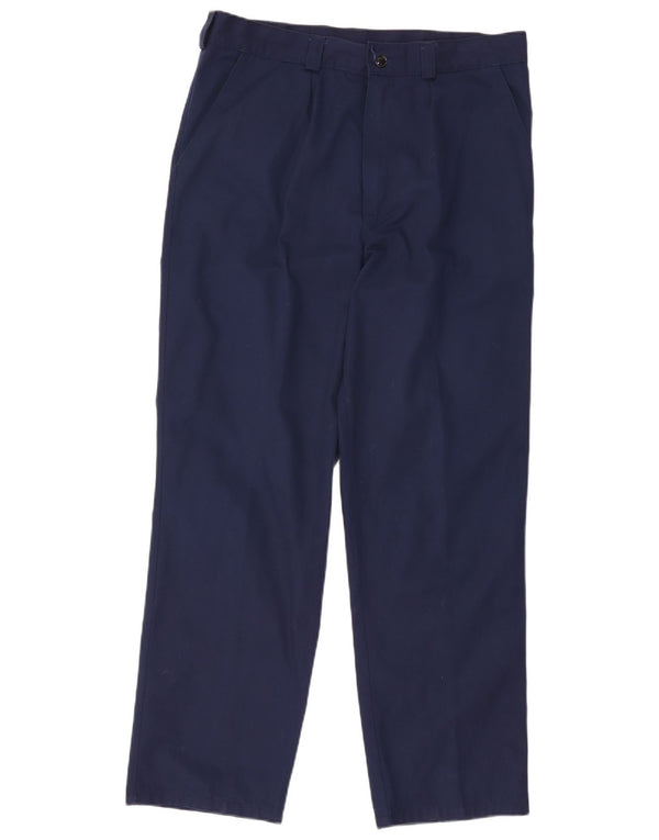 Dickies Straight Chino-bukser til mænd W36 L30 Marineblå bomuld