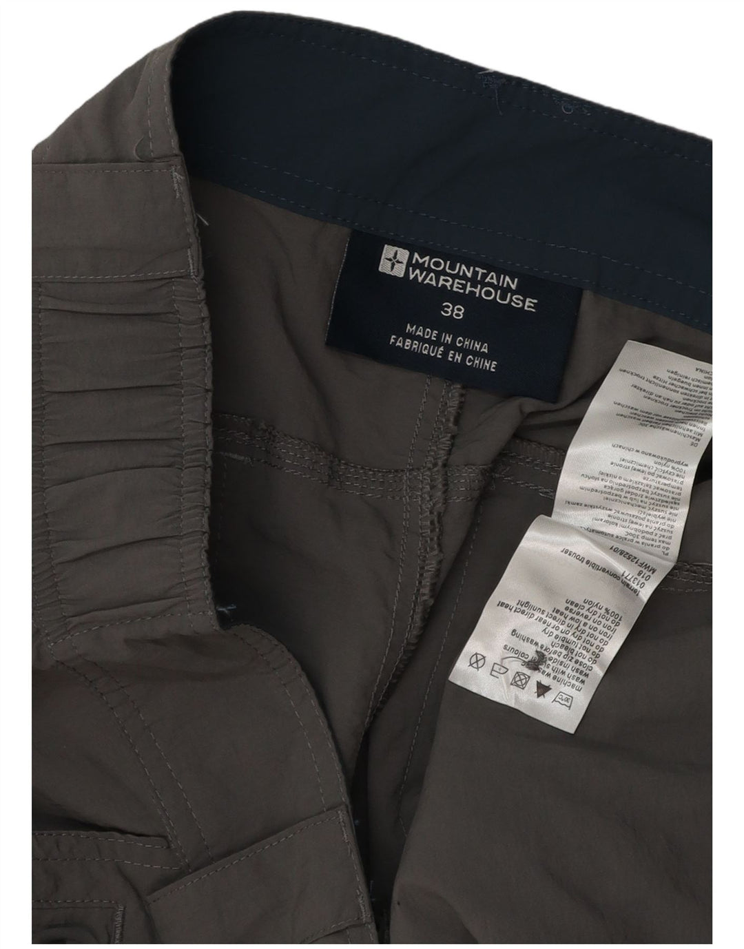 Mountain Warehouse Herre Straight Cargo Bukser W38 L34 Grå Nylon