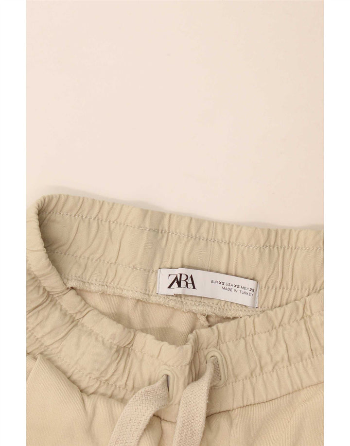 Zara Herre Capri træningsdragt bukser XS Beige