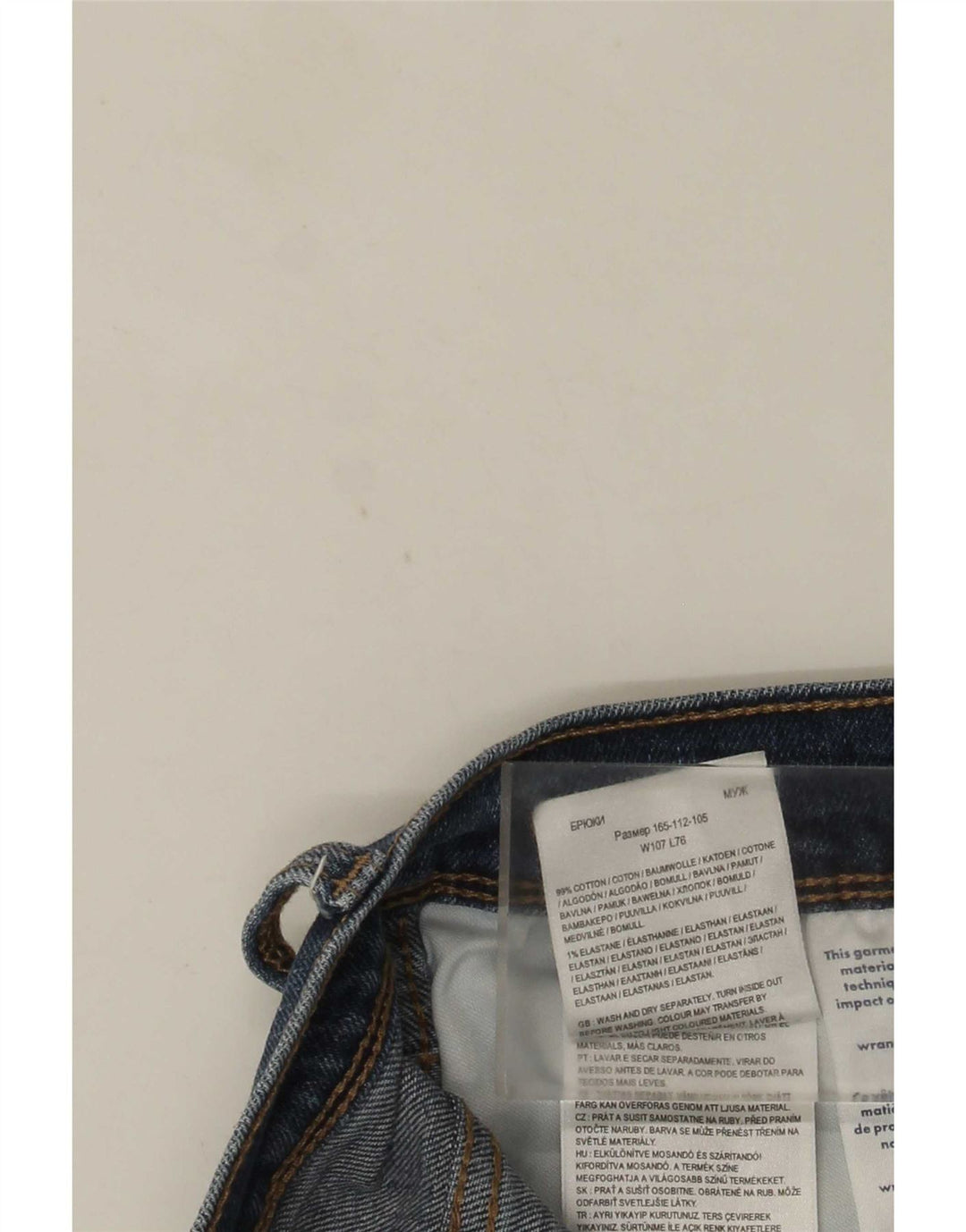 Wrangler Herre Regular Straight Jeans W42 L27 Blå Bomuld