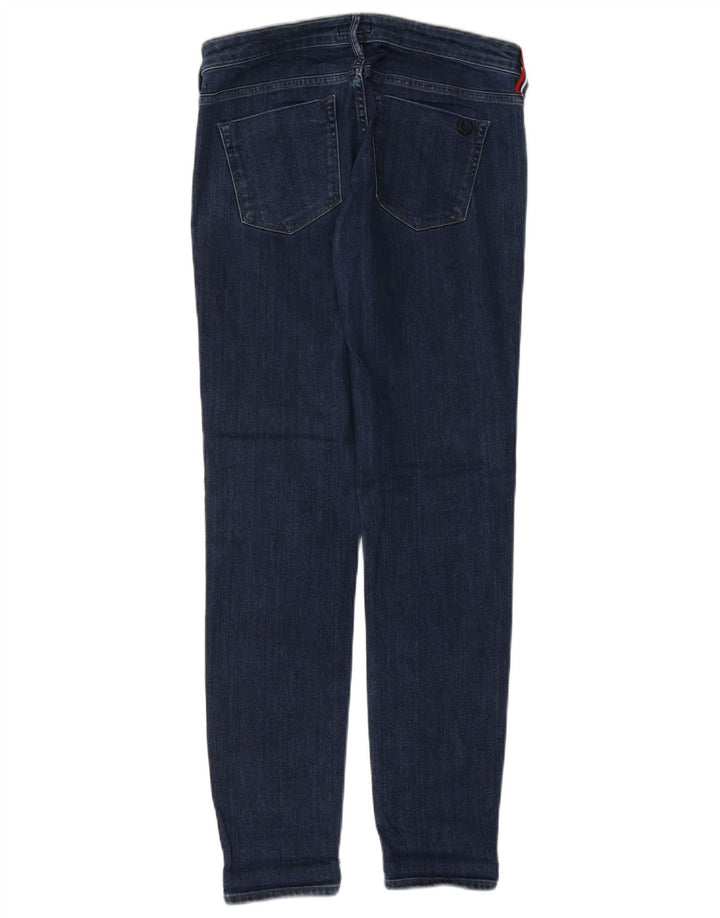FRED PERRY Dame Skinny Jeans W30 L30 Marineblå Bomuld
