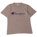 Champion Dame Grafisk T-Shirt Top UK 14 Medium Grey Bomuld