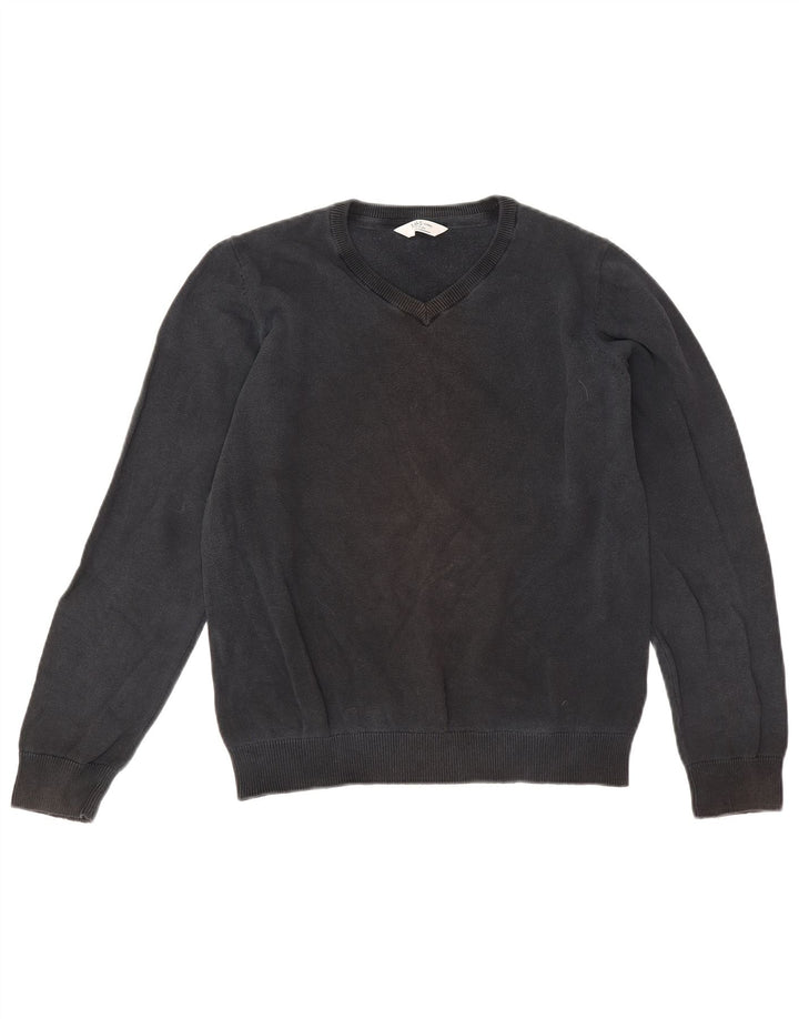 Marks & Spencer Boys V-hals sweater 12-13 år sort bomuld