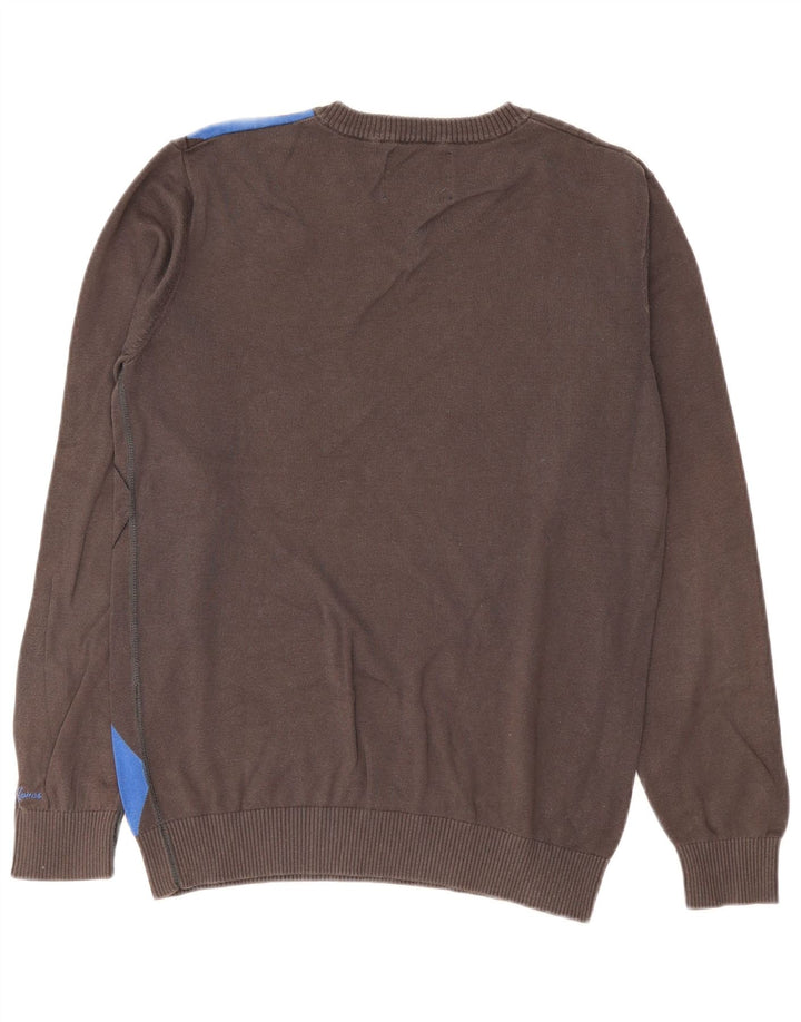 Jack & Jones Herre V-hals sweater Stor Grå Argyle/Diamond Bomuld
