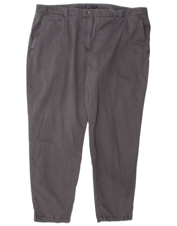 Marks & Spencer Dame Slim Chino Bukser UK 20 2XL W42 L28 Grå Bomuld