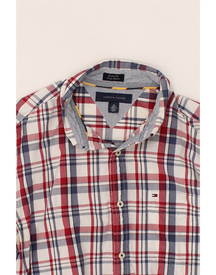 TOMMY HILFIGER Mens Custom Fit Shirt Medium Multicoloured Check Cotton Vintage Tommy Hilfiger and Second-Hand Tommy Hilfiger from Messina Hembry 
