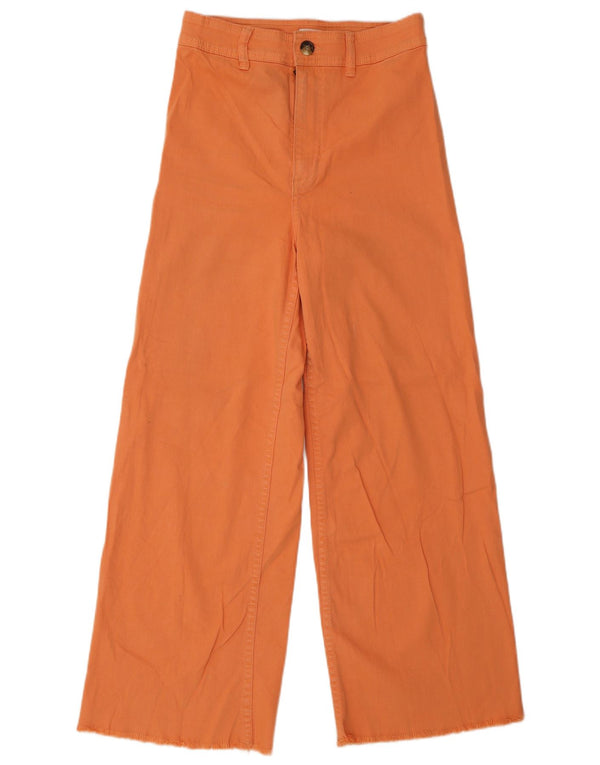 Billabong Kvinder Casual Bukser med brede ben W27 L28 Orange Bomuld