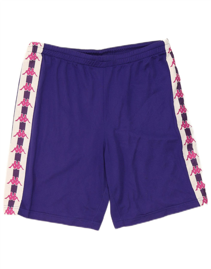 Kappa Herre grafiske sportsshorts Large Purple Colourblock Polyester