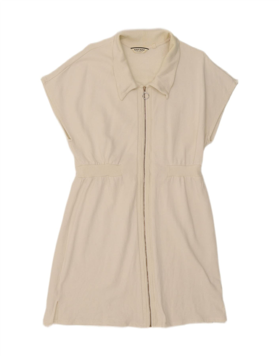 NAF NAF Womens A-Line Dress UK 18 XL White Vintage Naf Naf and Second-Hand Naf Naf from Messina Hembry 