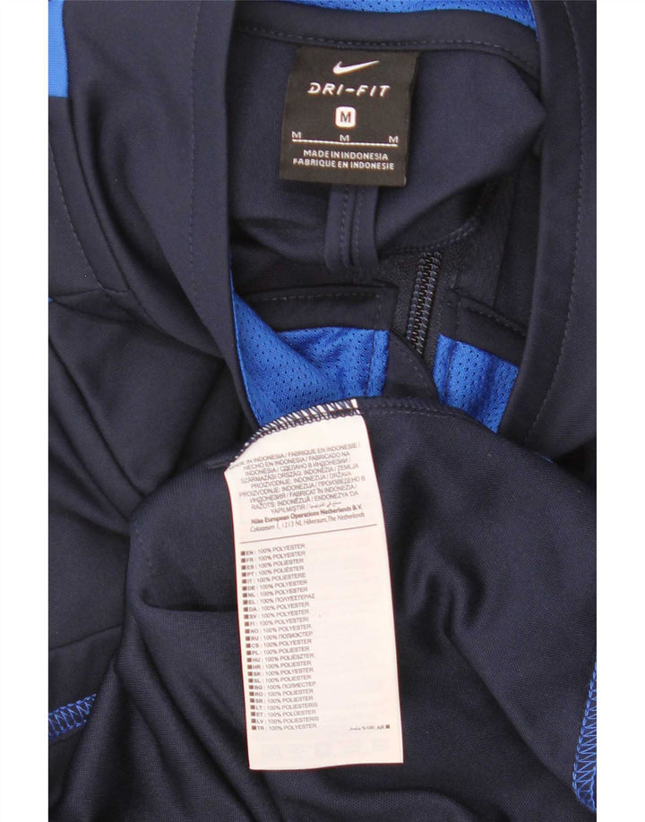 Nike Herre Dri Fit Grafisk træningsdragt Topjakke Medium Navy Blue Colourblock