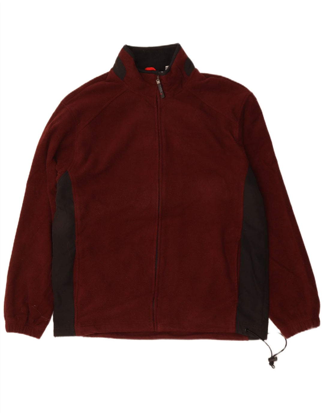 Izod Fleecejakke til mænd UK 40 Large Maroon Colourblock Polyester