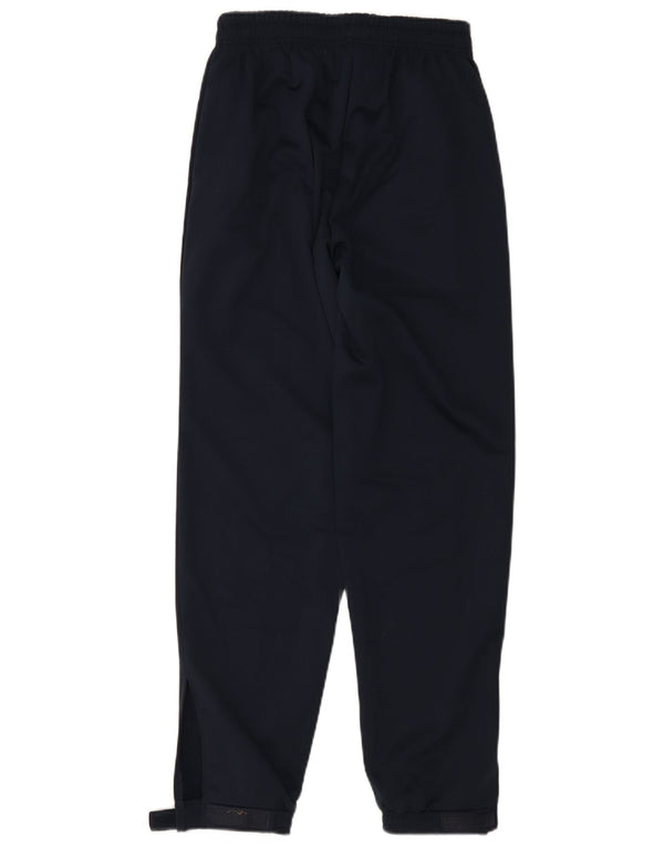 Asics Mens Tracksuit Trousers Joggers Small Navy Blue Polyester