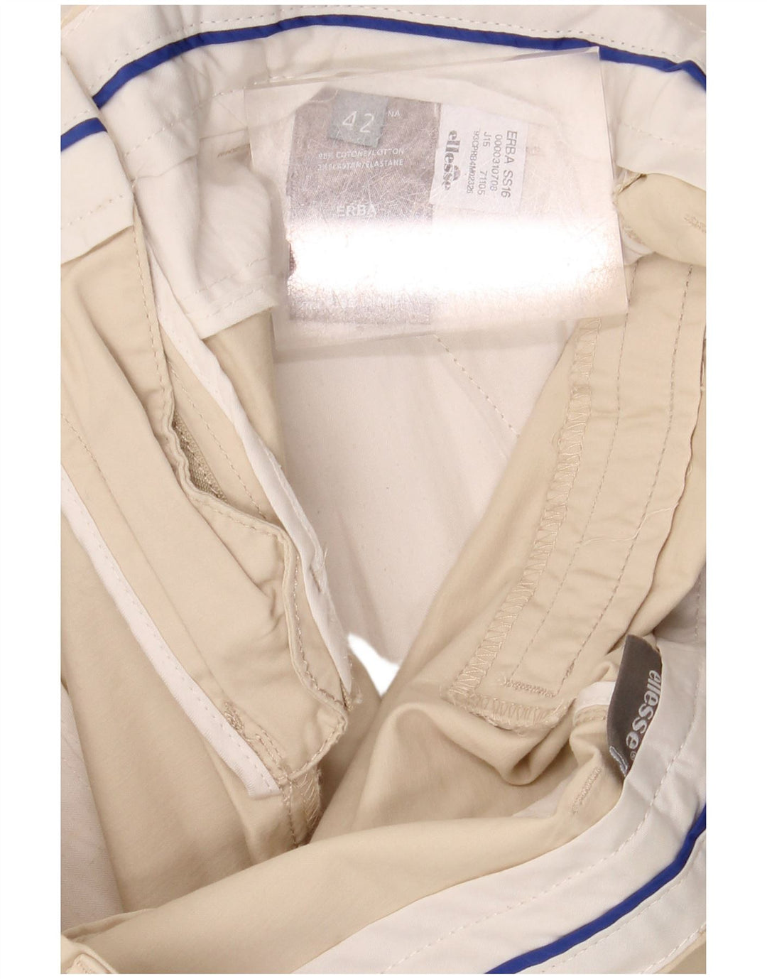 ELLESSE Chino Shorts til kvinder IT 42 Medium W30 Beige Bomuld