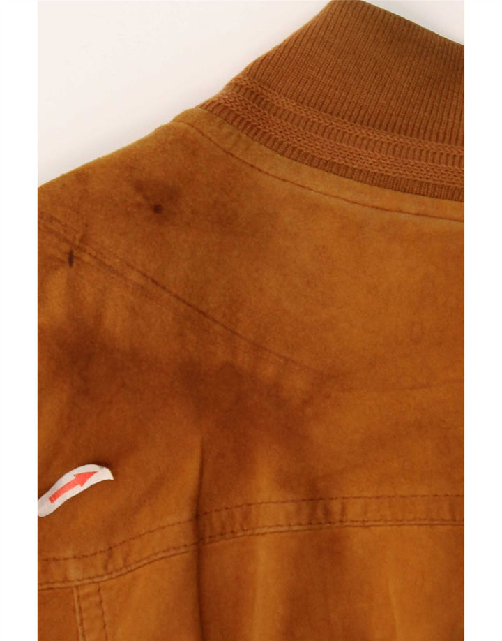 Vintage Dame Ruskind Bomber Jacket UK 18 XL Brun