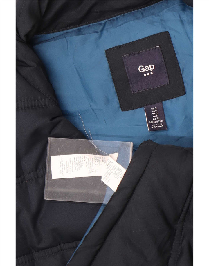 Gap Herre Polstret Gilet UK 36 Small Navy Blue Polyester