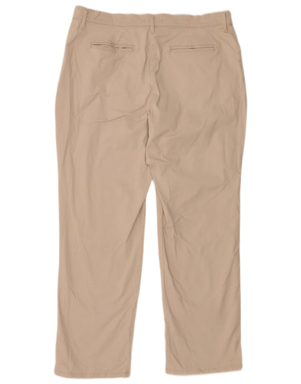 LEE, kort afslappet pasform, fritidsbukser til kvinder US 16 XL W34 L28 Beige