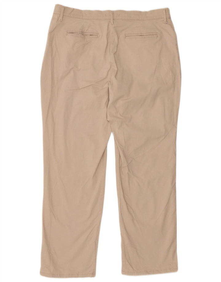 LEE, kort afslappet pasform, fritidsbukser til kvinder US 16 XL W34 L28 Beige