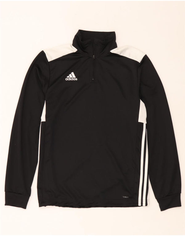 Adidas Herre Climalite Pullover Træningsdragt Top Medium Sort Colourblock