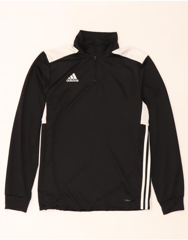 Adidas Herre Climalite Pullover Træningsdragt Top Medium Sort Colourblock