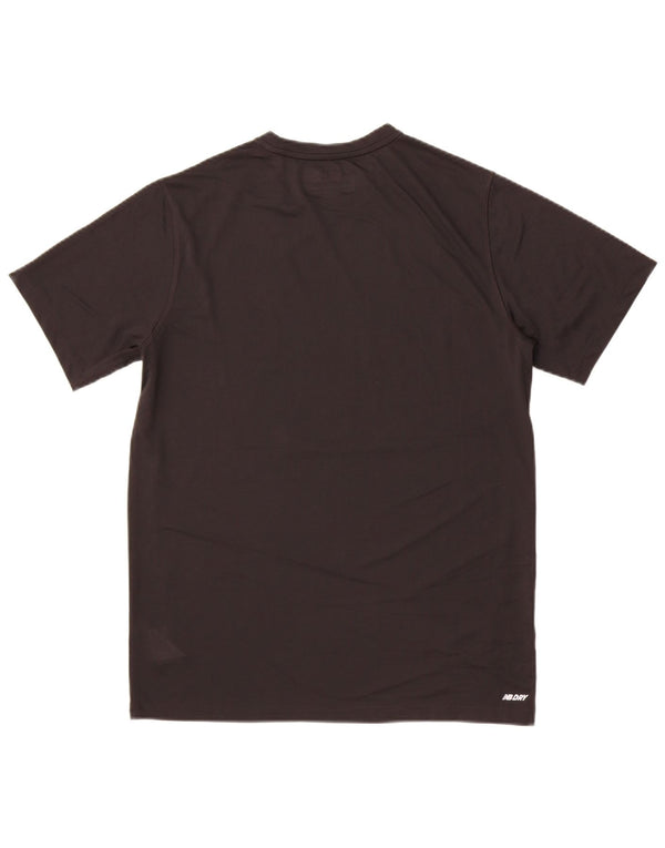 New Balance Herre grafisk T-shirt Top Medium Sort Polyester