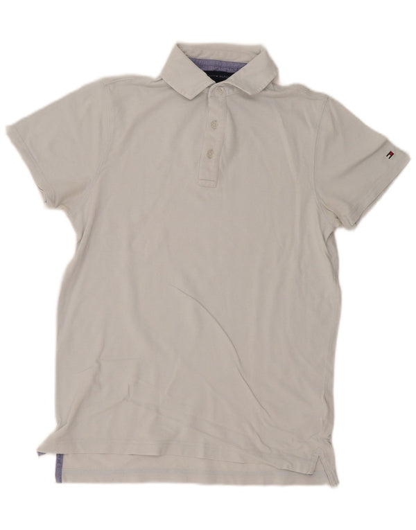 Tommy Hilfiger Herre Slim Fit Polo Shirt Lille Blå Bomuld