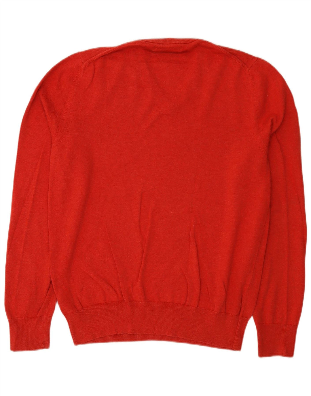 Marks & Spencer Herre V-hals sweater Medium rød bomuld