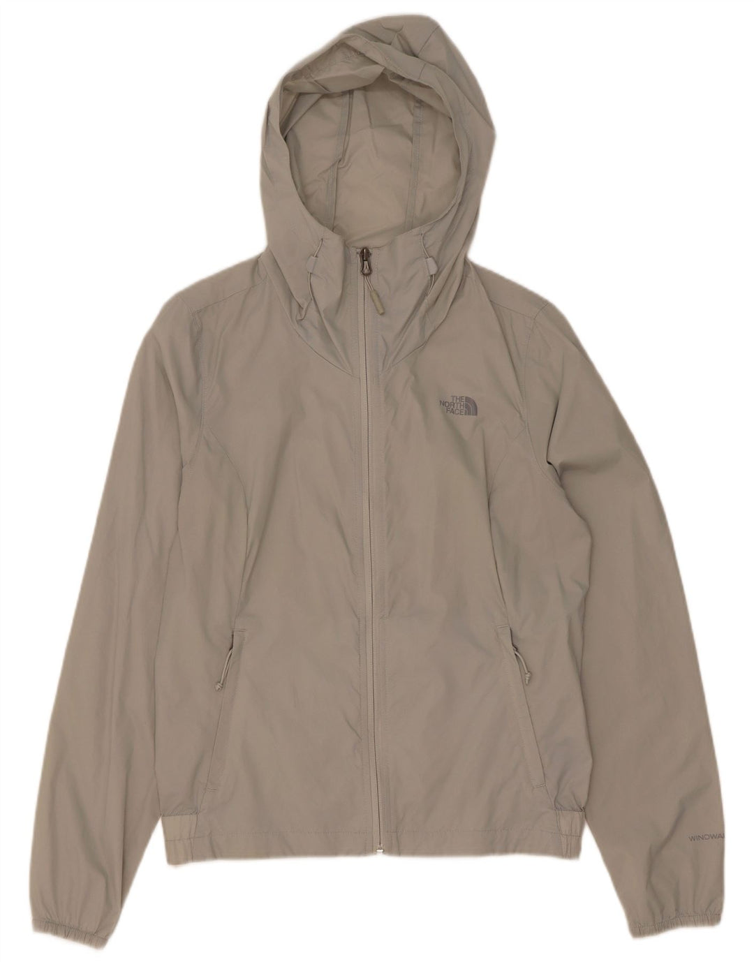 The North Face Dame Hætte Oversized Regnjakke UK 10 Lille Grå Nylon