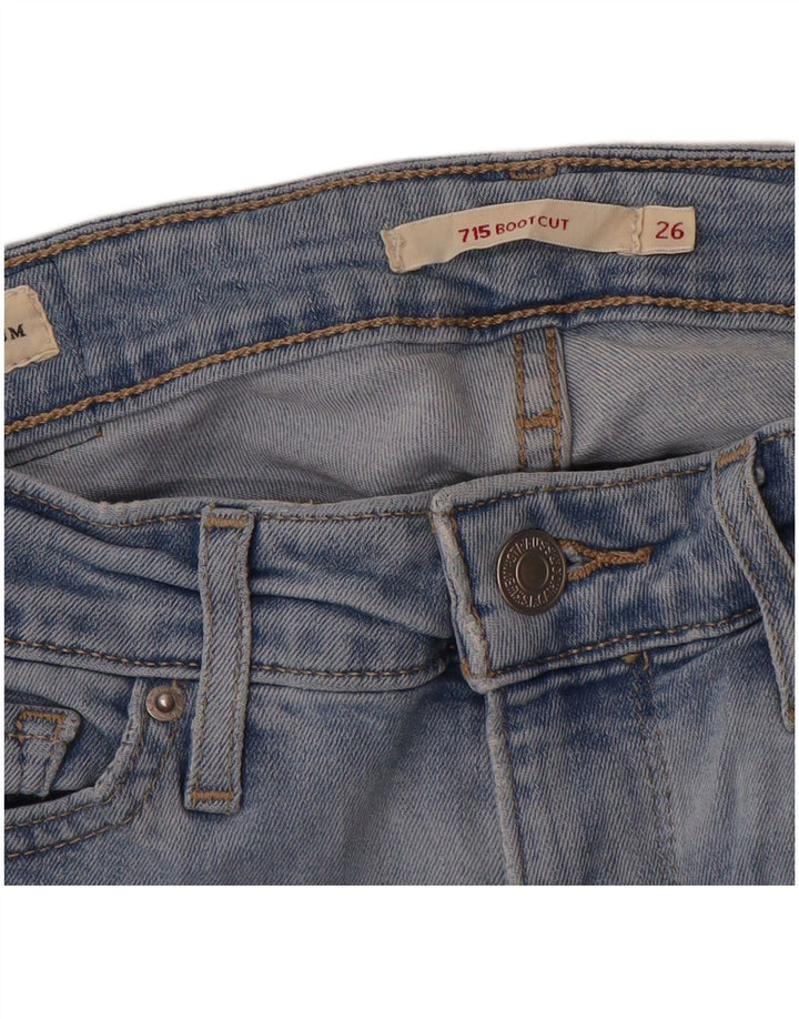 Levi's Dame 715 Bootcut Jeans W26 L32 Blå